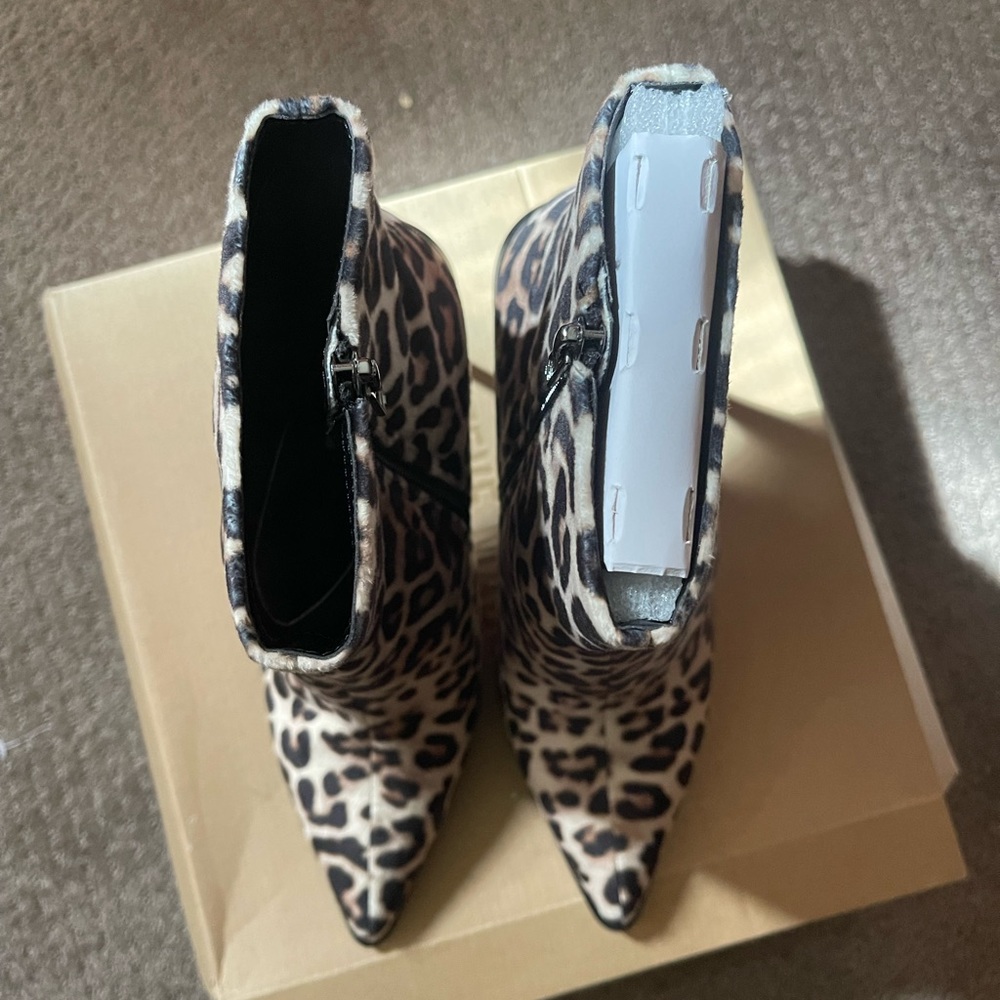 Brand new in box leopard booties.